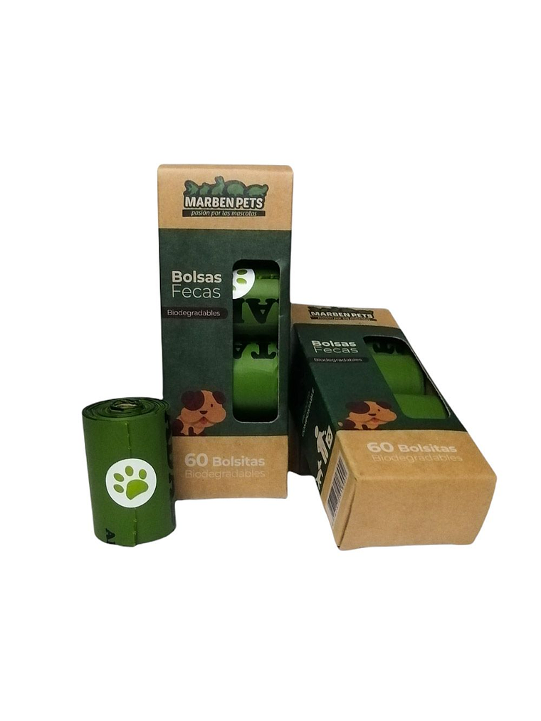 Bolsas Biodegradables Recoge Fecas 60U 1