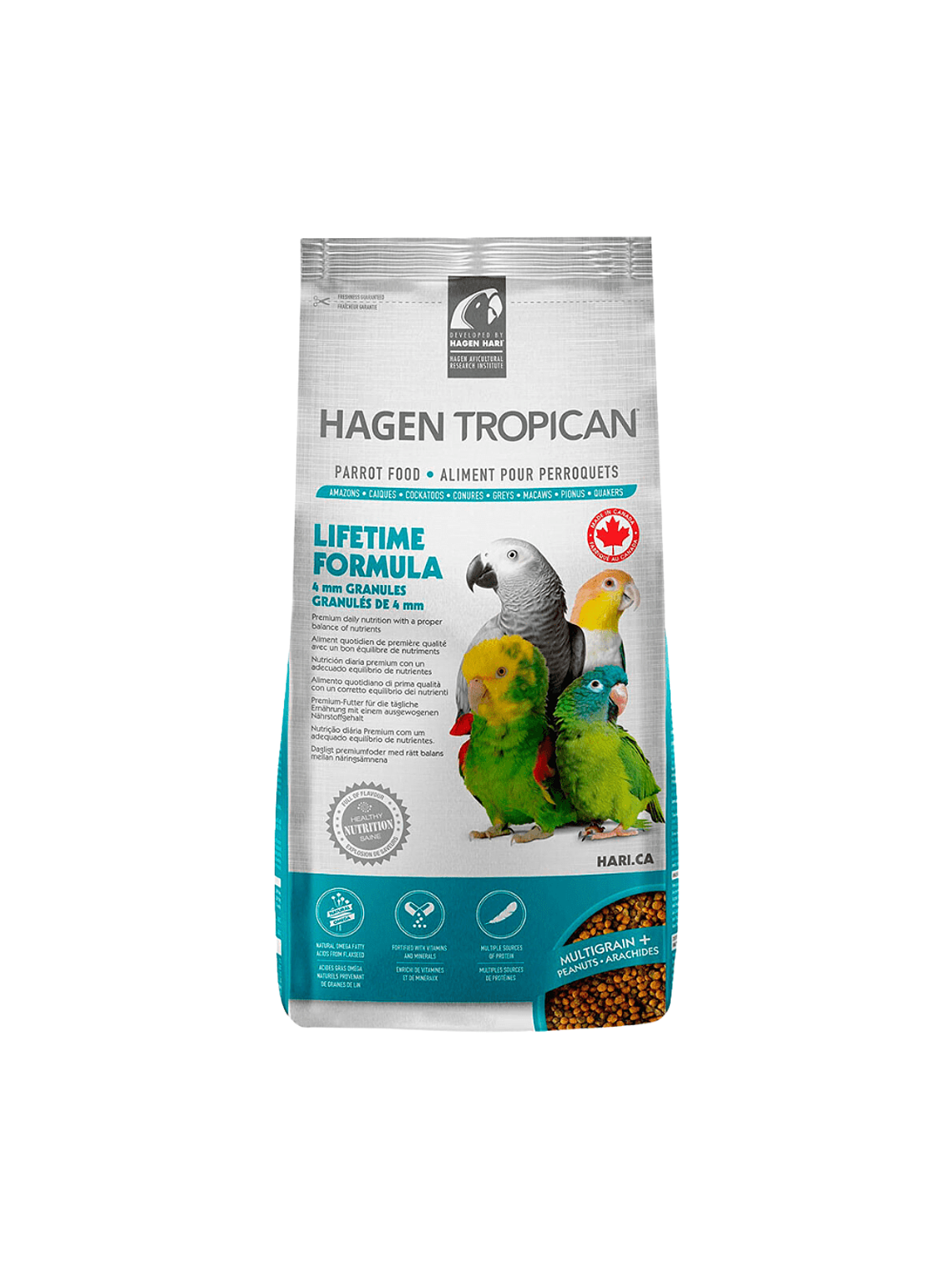 Tropican Mantención Gránulos Loros 1