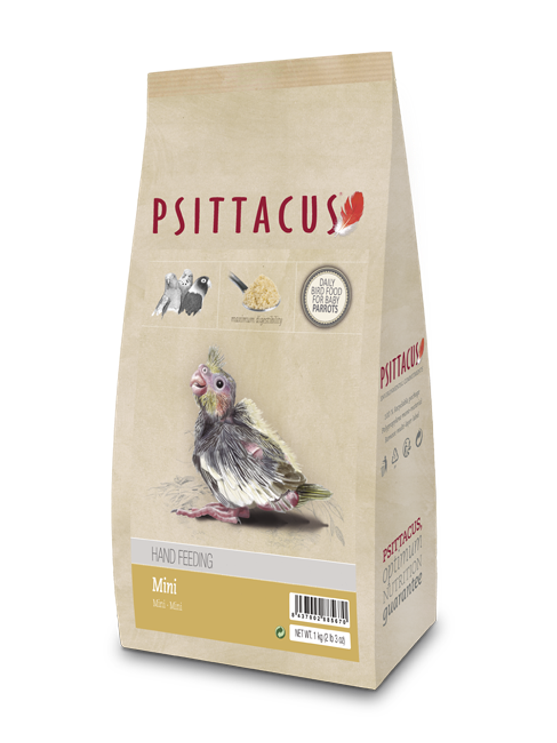 Psittacus Mini Papilla 1kg 1