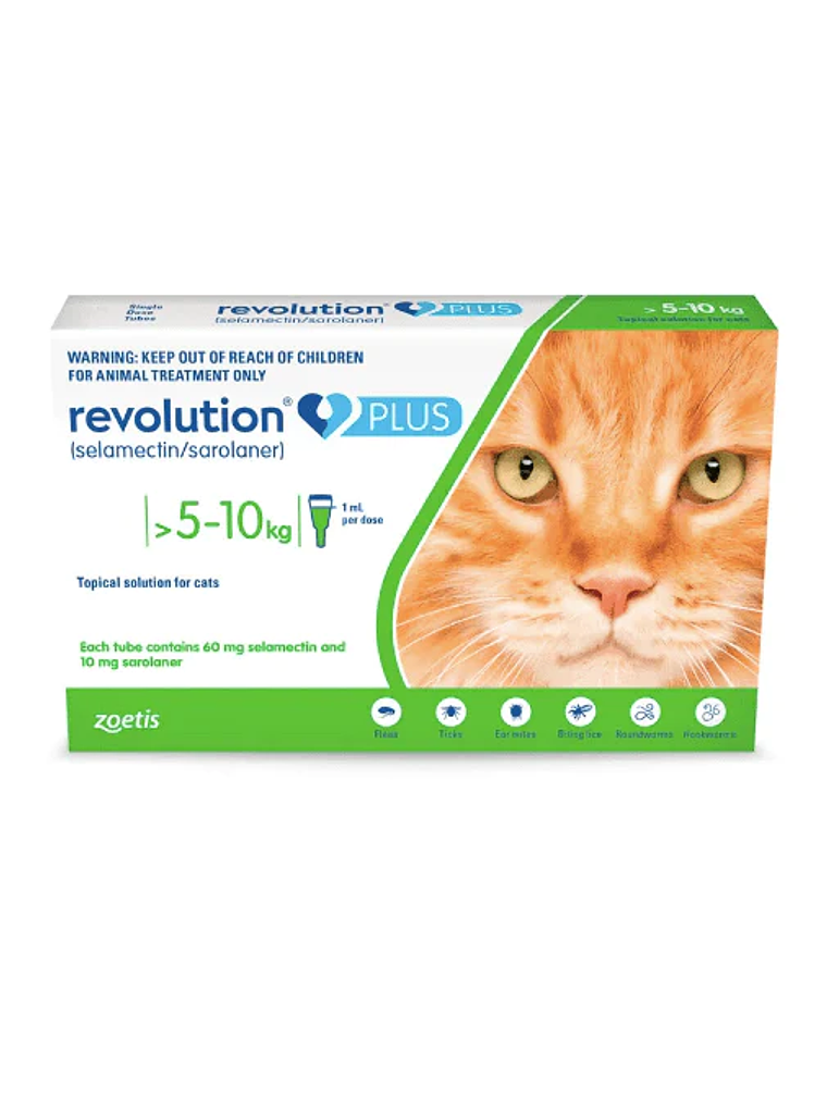 Antiparasitario Revolution Plus Gato 5a10Kg 1