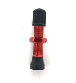 Válvula Auto Tubular RM Aluminio 40mm Roja 