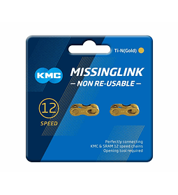 Power Link KMC 12 Velocidades Ti-N (Gold) 2 Pcs 