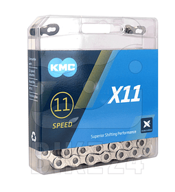 Cadena KMC X11 Negra / Plata - 11 vel 