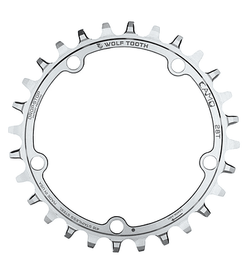Corona Wolf Tooth CAMO - Acero Inoxidable Redonda 32T Drop Stop A