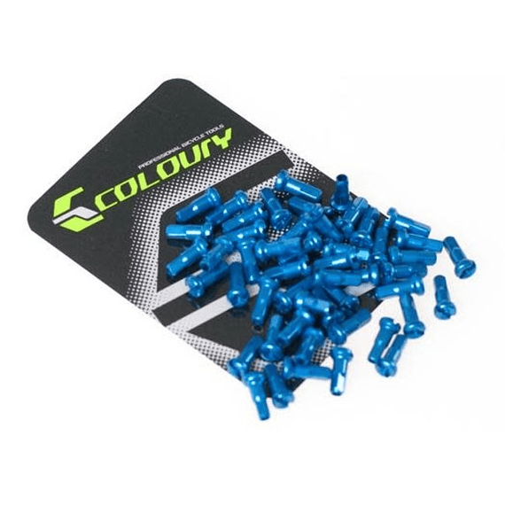 Niple De Aluminio 14g Azul (50 Pcs) 