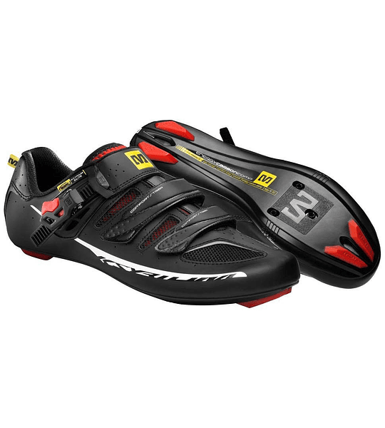 Zapatillas Mavic Ksyrium Elite II Black/Red Racing/Black 11 UK
