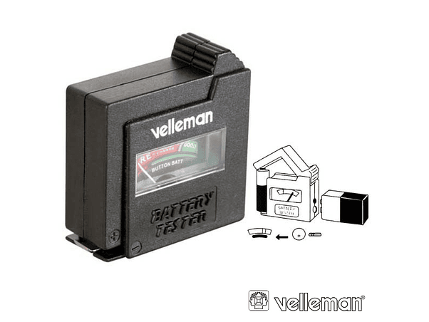 TESTADOR DE BATERIAS VELLEMAN 1