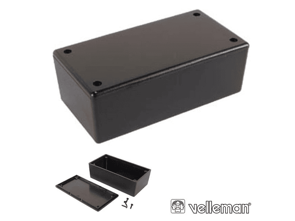 CAIXA DE PLÁSTICO PRETA 130X70X45MM 1