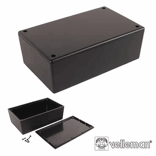 CAIXA DE PLÁSTICO PRETA 85X55X30MM