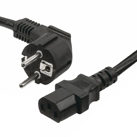 CABO ALIMENTAÇÃO SCHUKO MACHO 3P / IEC C13 FÊMEA 10M PRETO
