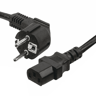 CABO ALIMENTAÇÃO SCHUKO MACHO 3P / IEC C13 FÊMEA 10M PRETO