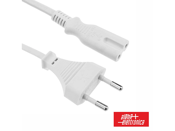 CABO ALIMENTAÇÃO AC PLANO / TIPO 8 IEC C7 1.5M ALPHA 1