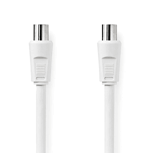 CABO COAXIAL MACHO/FÊMEA BRANCO 10M