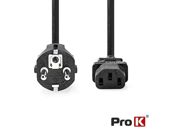 CABO ALIMENTAÇÃO SCHUKO MACHO 3P / IEC C13 FÊMEA 1.8M PROK 1
