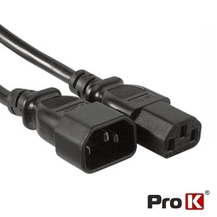 CABO ALIMENTAÇÃO IEC C13 MACHO / C14 FÊMEA 3G0.75MM 1.5M