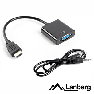 ADAPTADOR DISPLAYPORT MACHO / VGA FÊMEA LANBERG