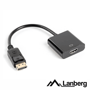 ADAPTADOR DISPLAYPORT MACHO / HDMI FÊMEA LANBERG