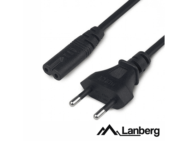 CABO ALIMENTAÇÃO AC PLANO / TIPO 8 IEC C7 1.8M LANBERG 1
