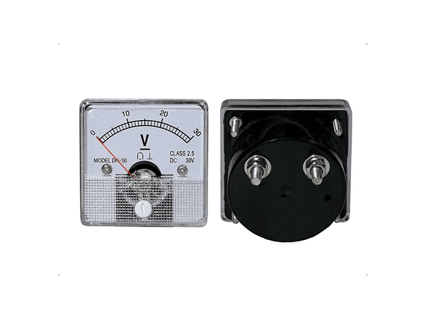 VOLTÍMETRO ANALÓGICO DE PAINEL 30V DC 1
