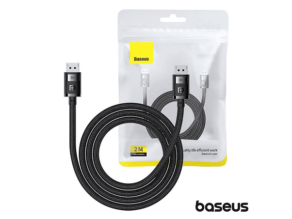 CABO DISPLAYPORT MACHO / DISPLAYPORT MACHO 8K 2M BASEUS 1