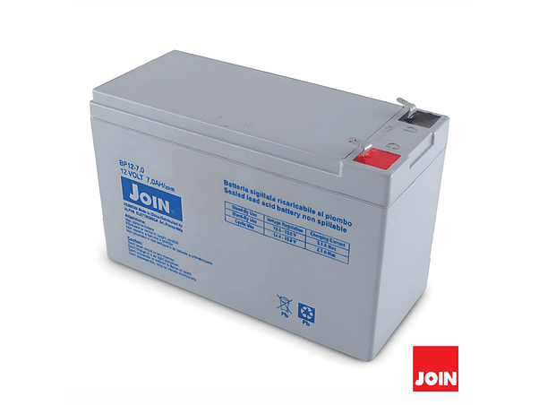 BATERIA CHUMBO AGM 12V 7A FASTON 6.3MM 1