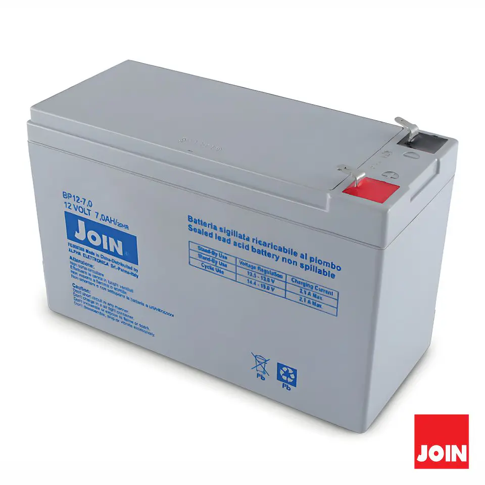 BATERIA CHUMBO AGM 12V 7A FASTON 6.3MM 1