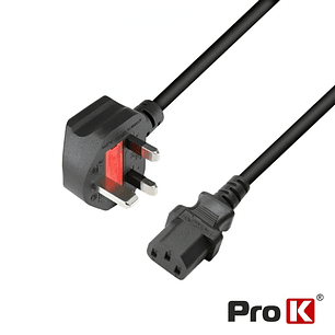 CABO ALIMENTAÇÃO FICHA INGLESA MACHO / IEC C13 FÊMEA 1.5M