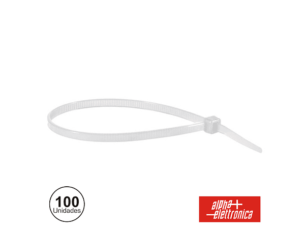 BRAÇADEIRA PLÁSTICA 2.5X80 100X POLYBAG 1