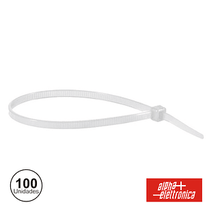 BRAÇADEIRA PLÁSTICA 2.5X80 100X POLYBAG