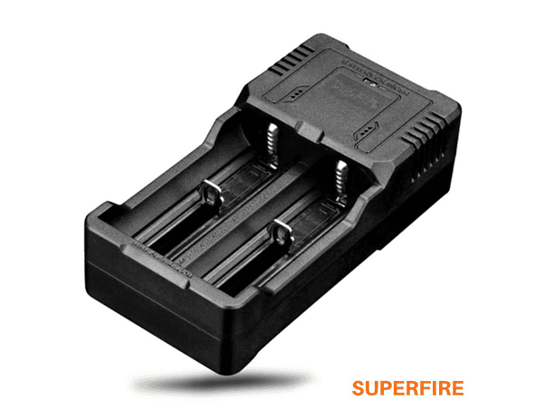CARREGADOR DE BATERIAS LI-ION COM MOLA AJUSTÁVEL SUPERFIRE 1