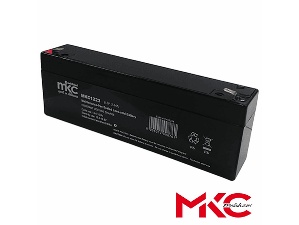 BATERIA CHUMBO AGM VRLA 12V 2.3A MKC 1