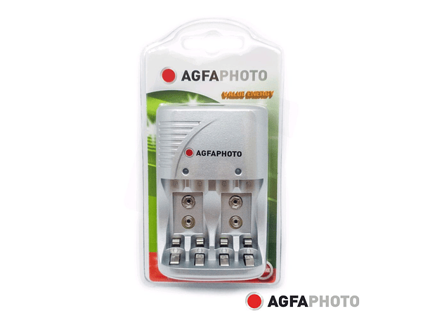 CARREGADOR DE BATERIAS AA/AAA/9V AGFAPHOTO 1