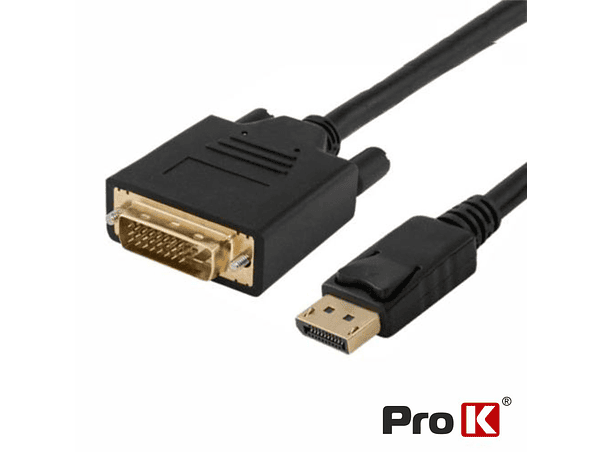 CABO DISPLAYPORT MACHO / DVI-D MACHO 1.8M PROK 1