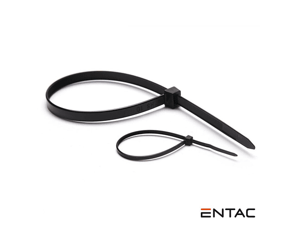 CONJUNTO 50 BRAÇADEIRAS NYLON 2.5X100MM PRETO ENTAC 1