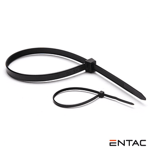 CONJUNTO 50 BRAÇADEIRAS NYLON 2.5X100MM PRETO ENTAC