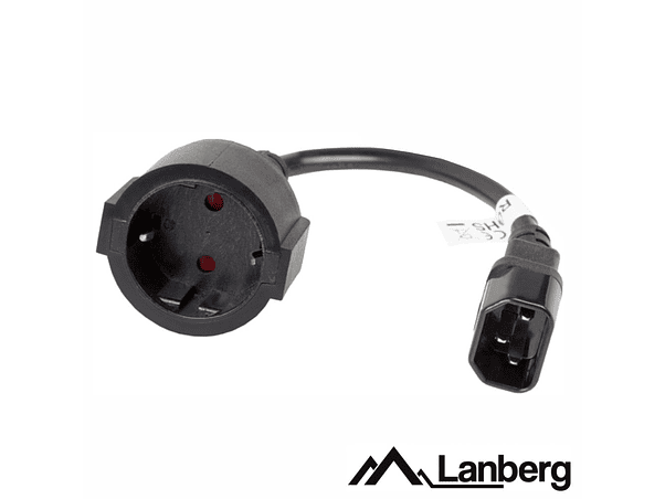CABO ALIMENTAÇÃO IEC / SCHUKO FÊMEA 20CM LANBERG 1