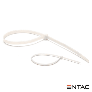 CONJUNTO 50 BRAÇADEIRAS NYLON 2.5X200MM BRANCO ENTAC