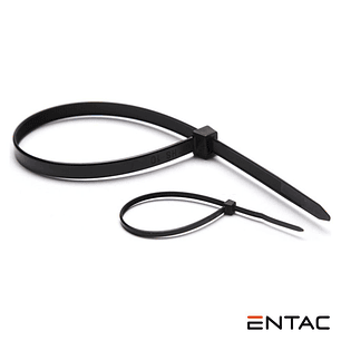 CONJUNTO 50 BRAÇADEIRAS NYLON 2.5X200MM PRETO ENTAC