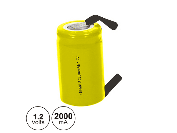 BATERIA NI-CD SC 1.2V 2000MA COM PATILHAS 1