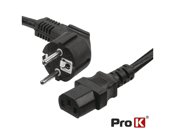 CABO ALIMENTAÇÃO SCHUKO MACHO 3P / IEC C13 FÊMEA 1.5M PROK 1