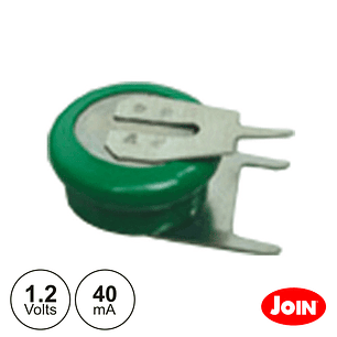 BATERIA NI-MH 1.2V 40MA COM PATILHAS JOIN