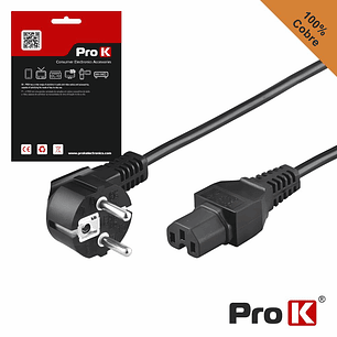 CABO ALIMENTAÇÃO SCHUKO MACHO 3P / IEC C15 FÊMEA 1.5M PROK