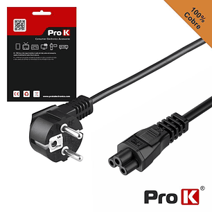 CABO ALIMENTAÇÃO SCHUKO MACHO / IEC C5 FÊMEA 1.5M PROK