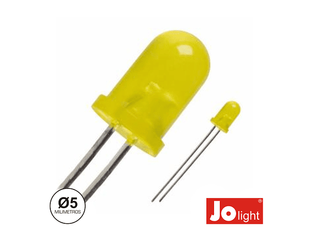 LED 5MM AMARELO DIFUSO JOLIGHT 1