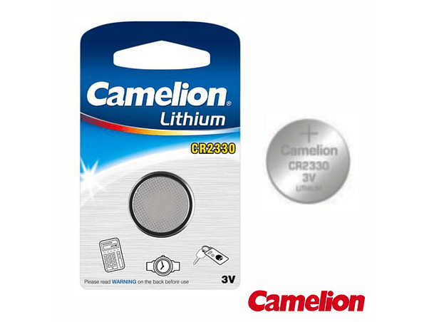 PILHA BOTÃO CR2330 3V 260MA BLISTER CAMELION 1