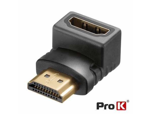FICHA ADAPTADORA HDMI MACHO / FÊMEA ANGULAR 90º PROK 1