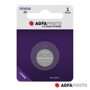 PILHA LÍTIO BOTÃO CR1616 3V 1X BLISTER AGFAPHOTO