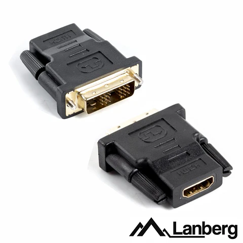 FICHA ADAPTADORA DVI-D MACHO / HDMI FÊMEA LANBERG