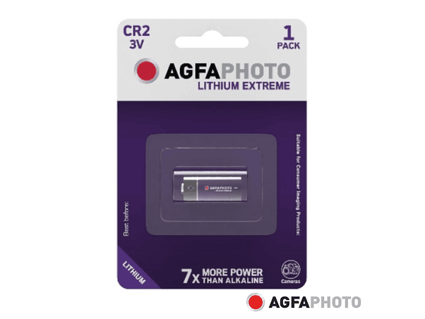 PILHA LÍTIO CR2 3V 1X BLISTER AGFAPHOTO 1