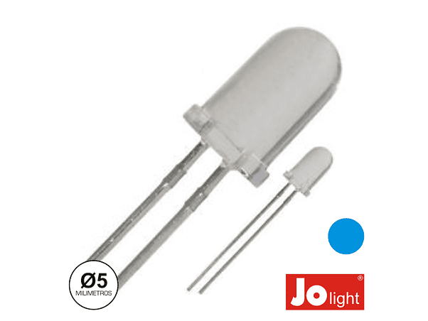 LED 5MM ALTO BRILHO AZUL JOLIGHT 1